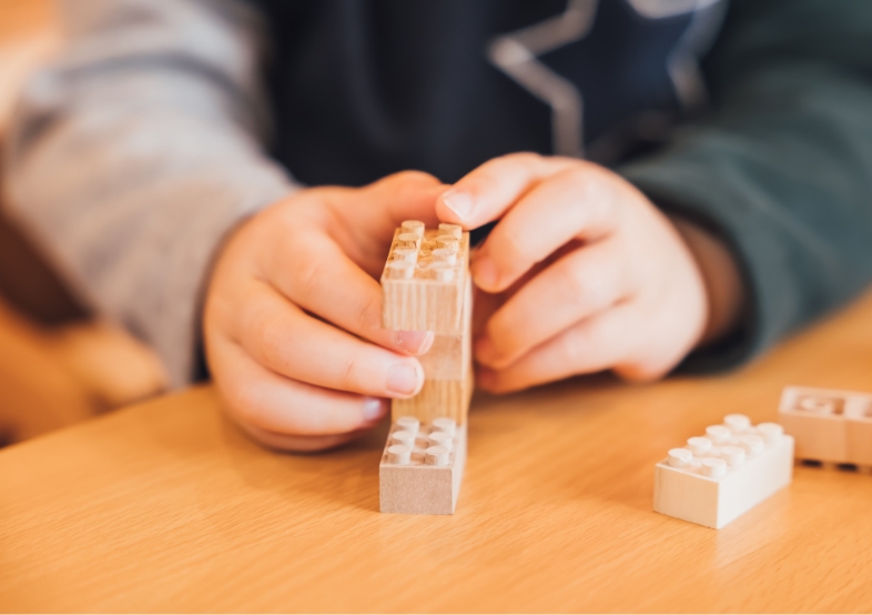 木にふれ、感じる