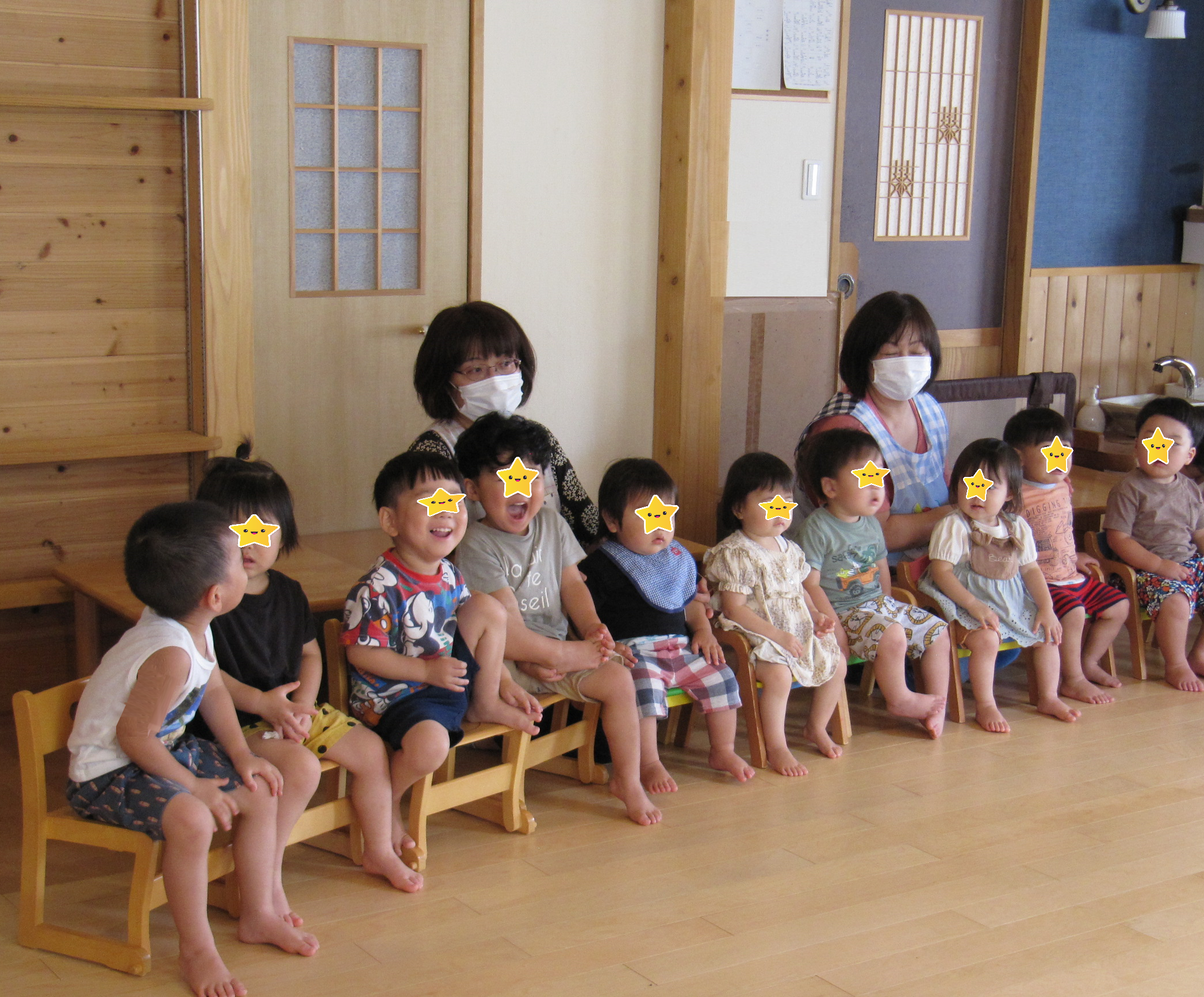 屯田園 7月のお誕生会 札幌市の保育園 木育こどもの家