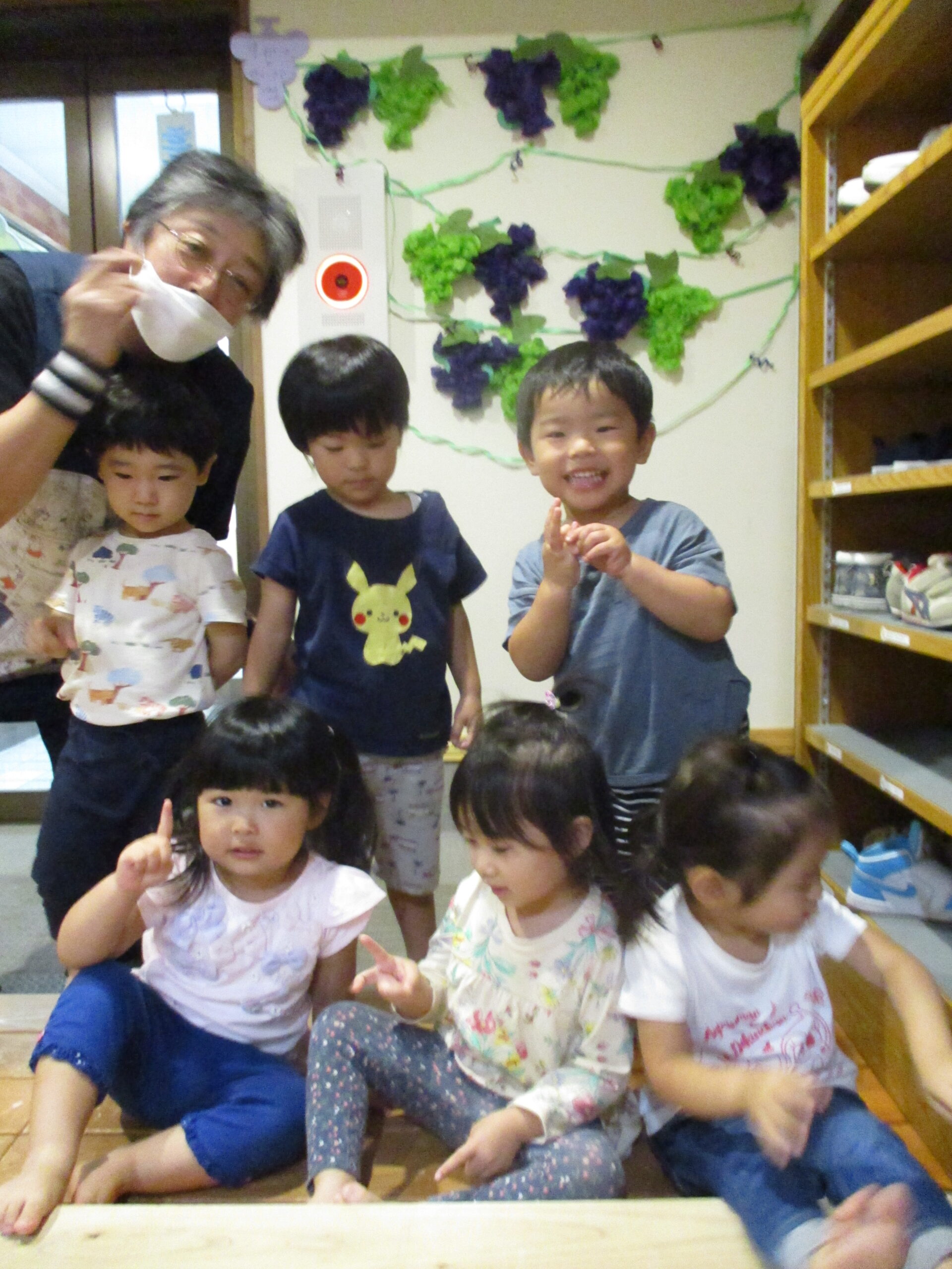 白石園　９月の製作（２歳児）