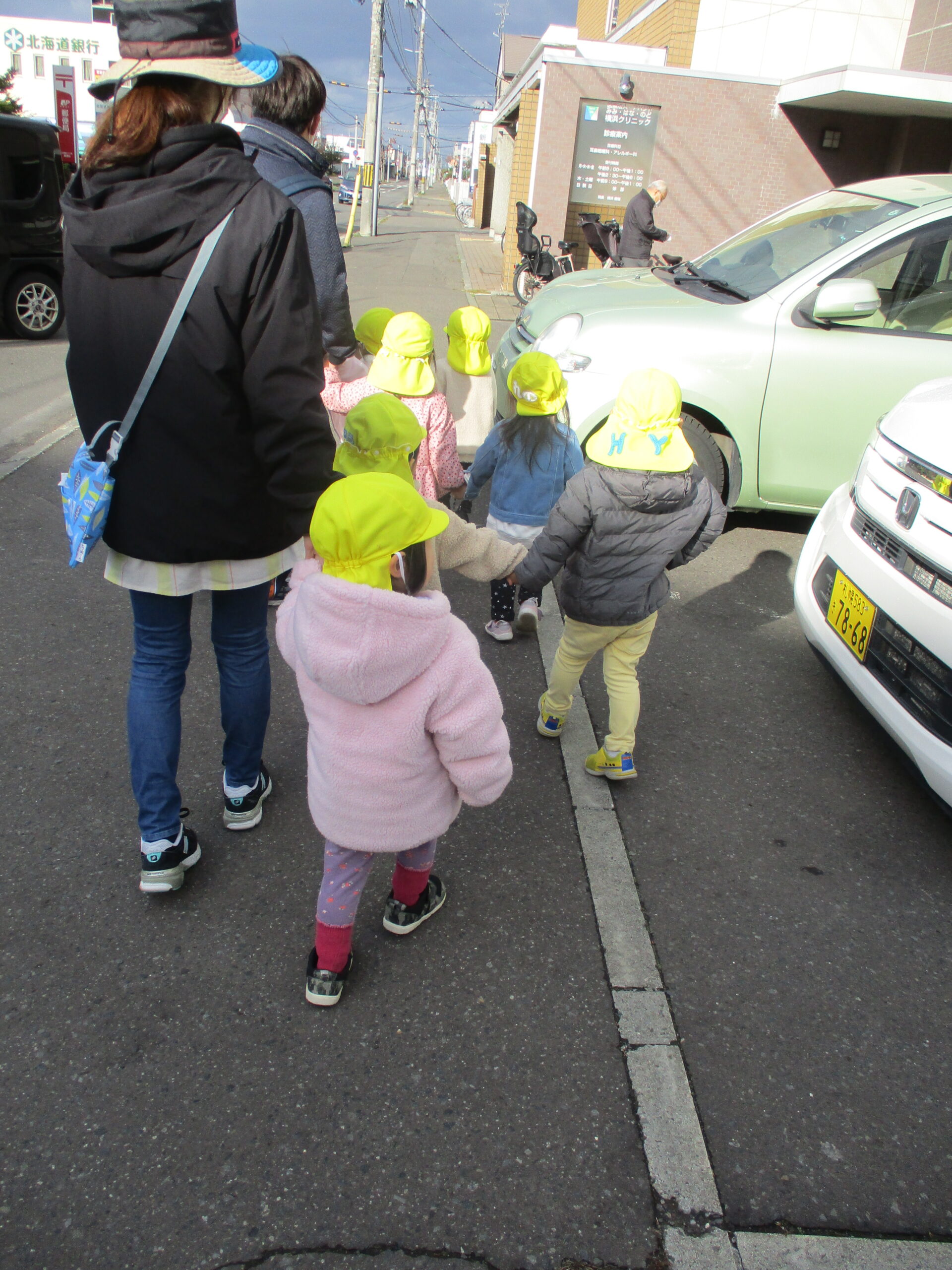 新川園　外での避難訓練😈