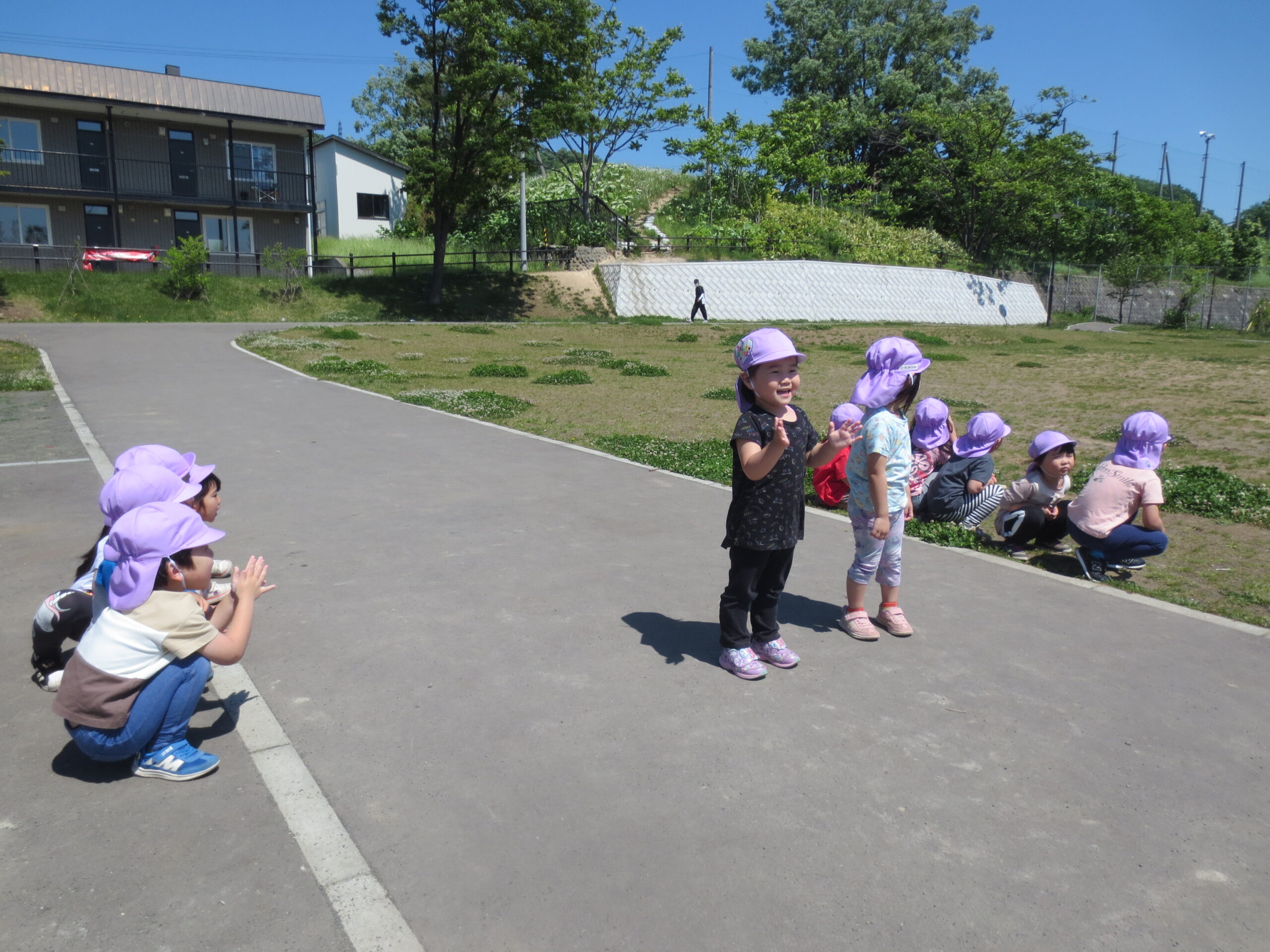 南の沢園　楽しかったリレー！