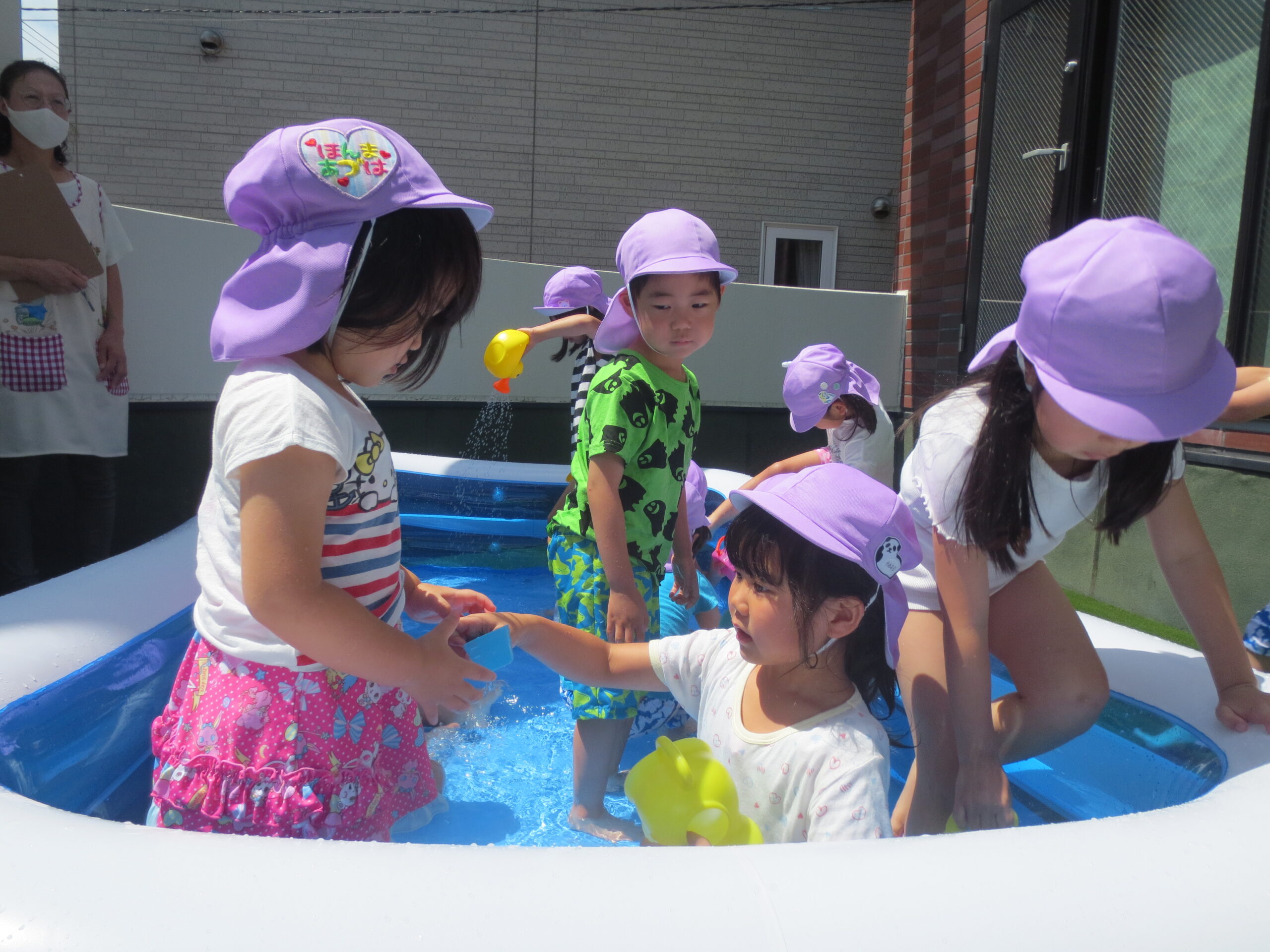 南の沢園　水あそび　３・４・５歳児