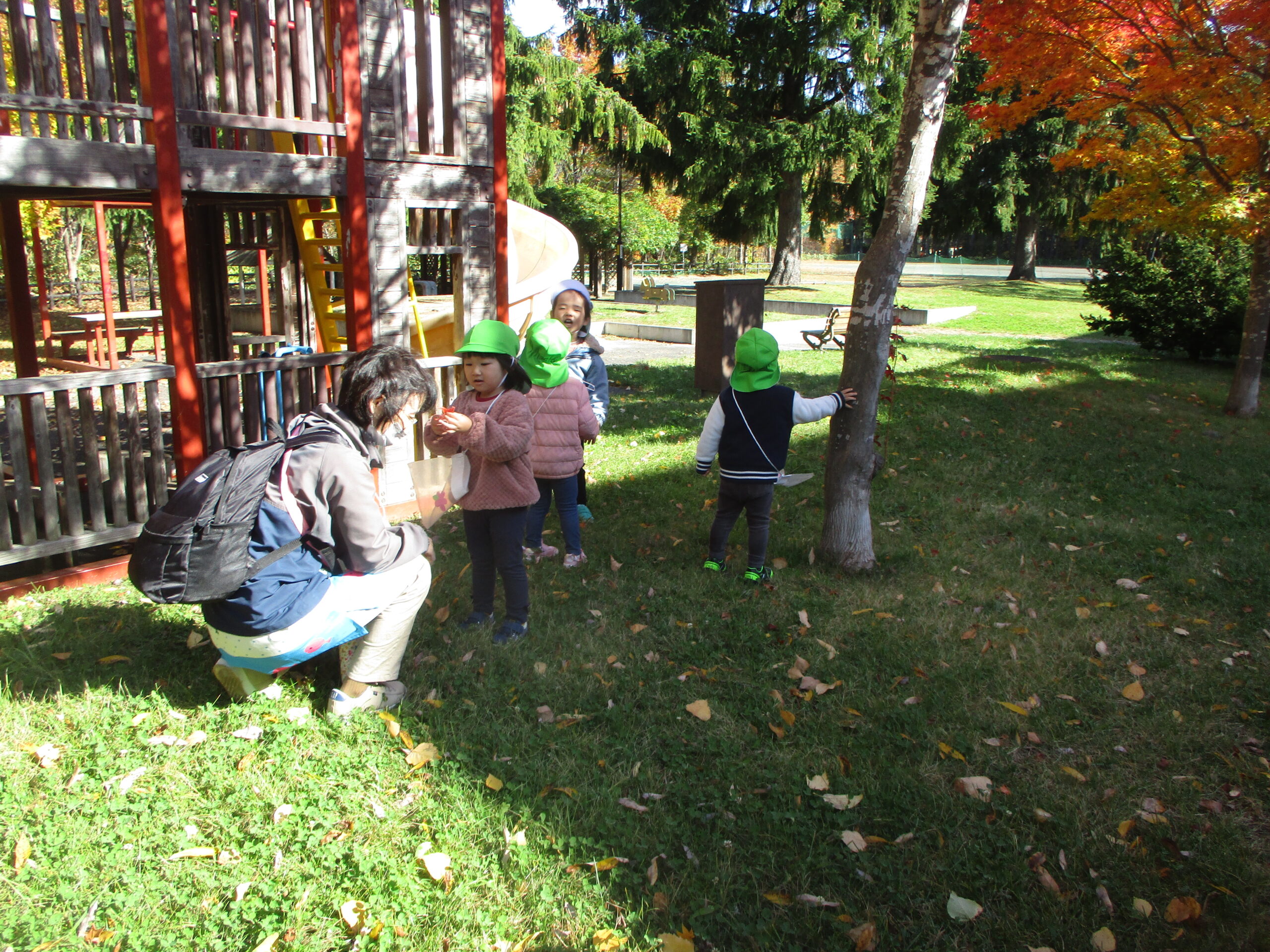 【藤野園】落ち葉拾い