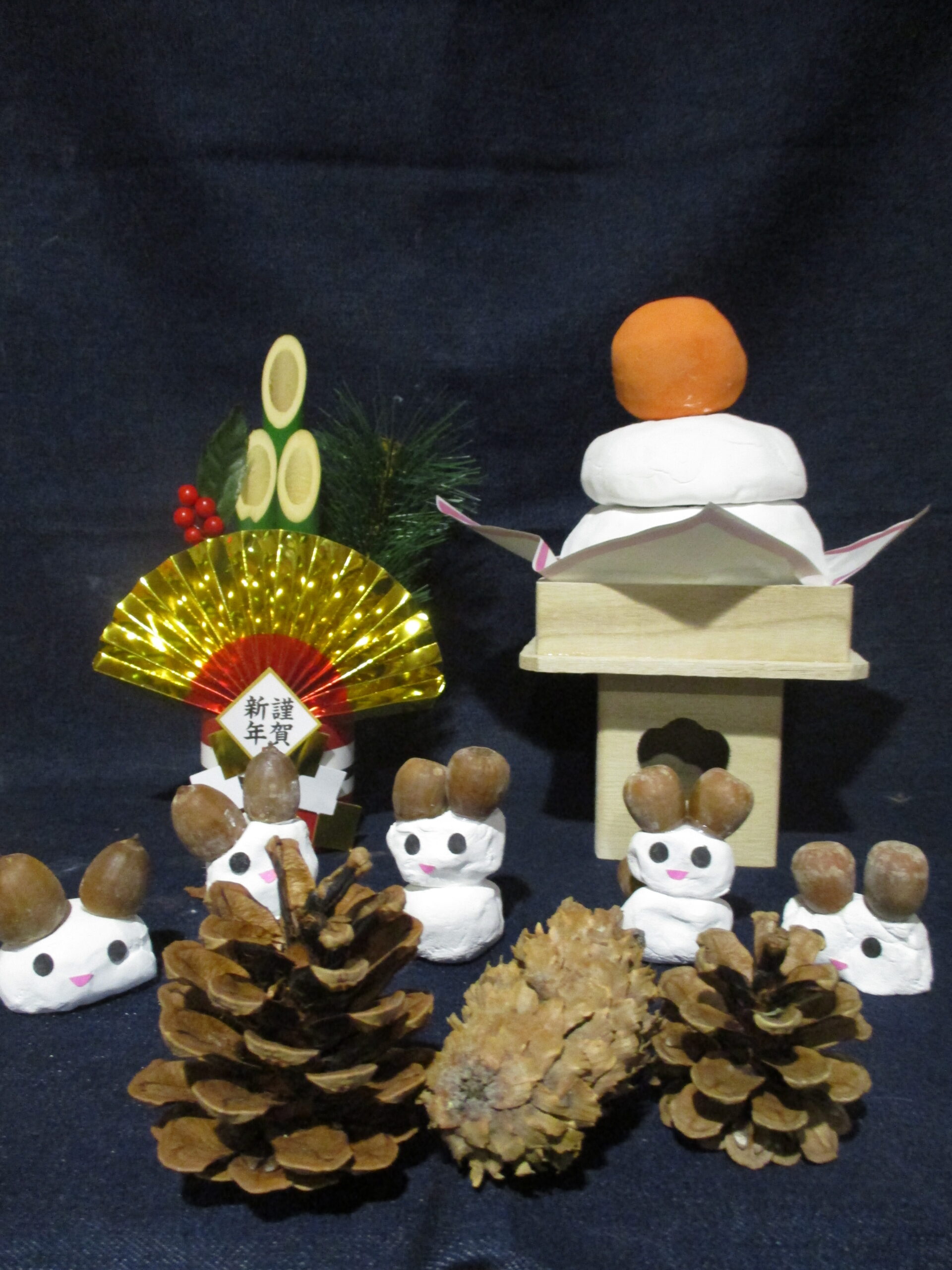 白石園　🎍　鏡もち作り　🎍