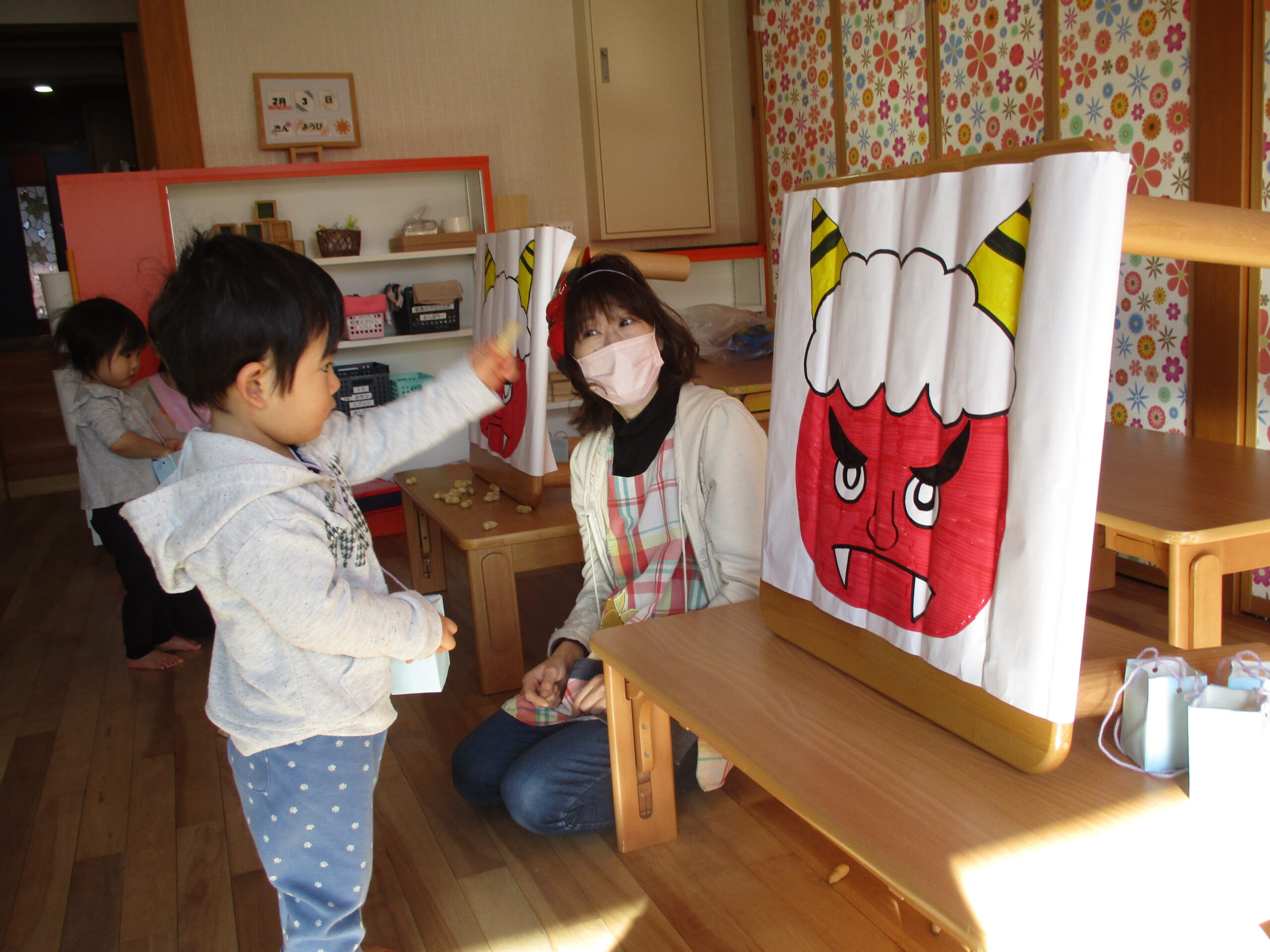 白石園　👹　節分の会　👹