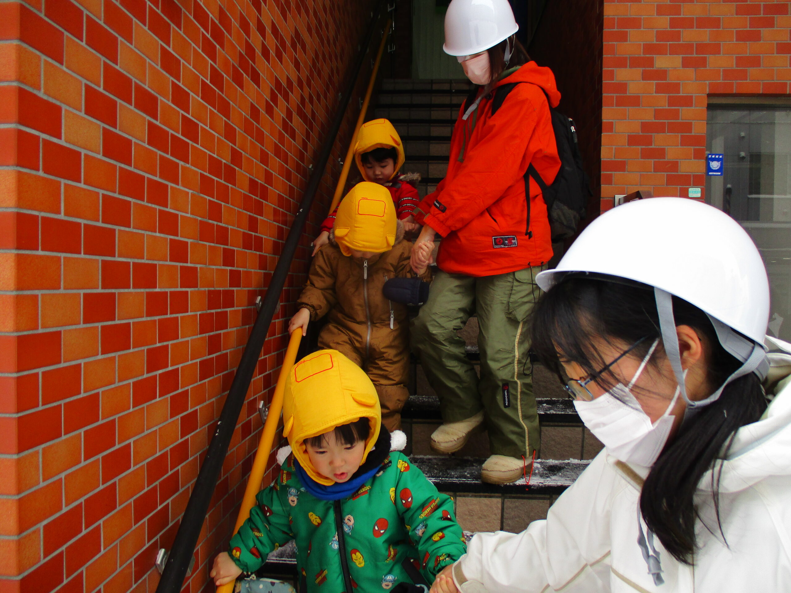 白石園　🚒２月避難訓練🚒