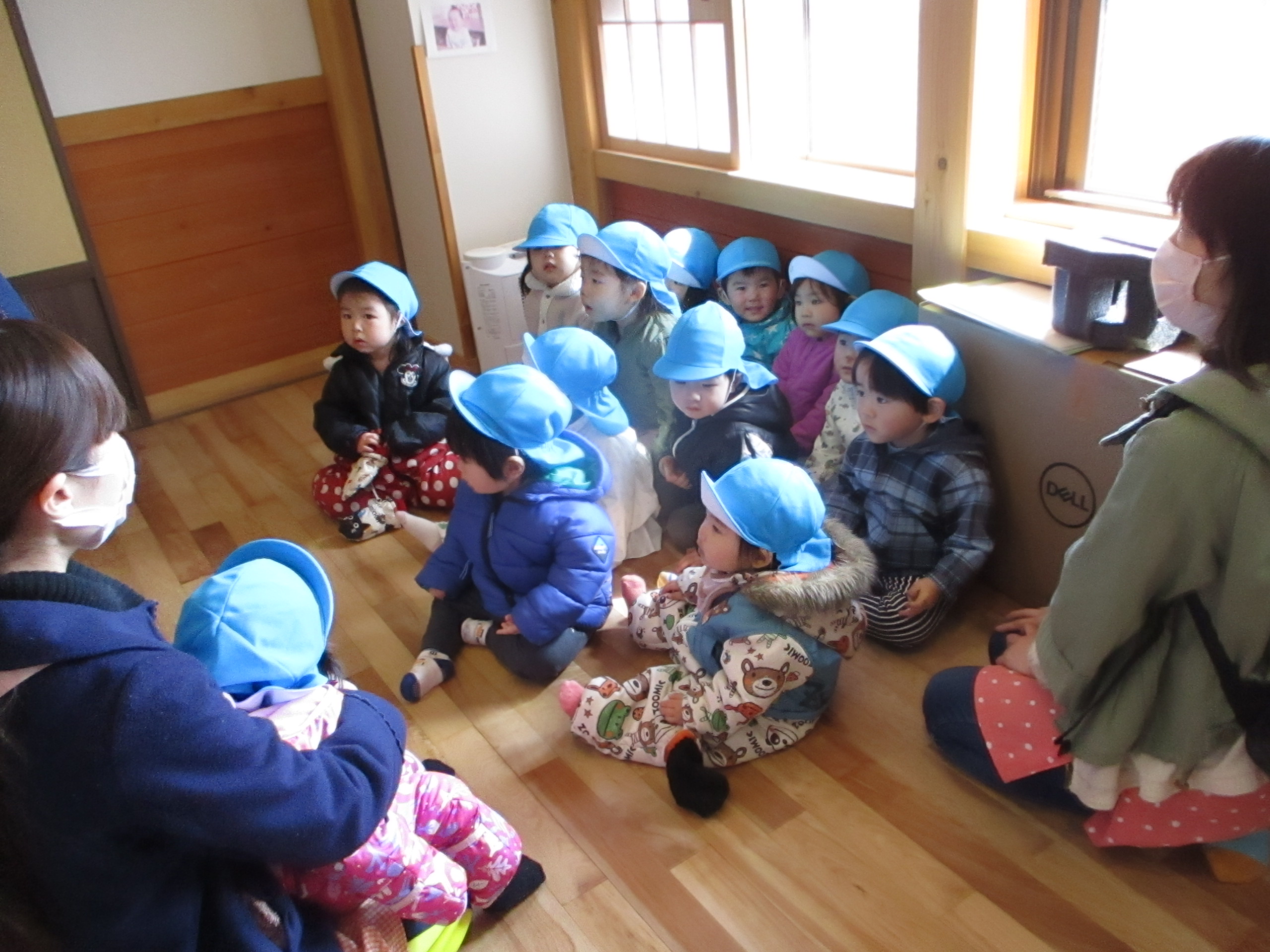 白石園　🚒３月の避難訓練🚒