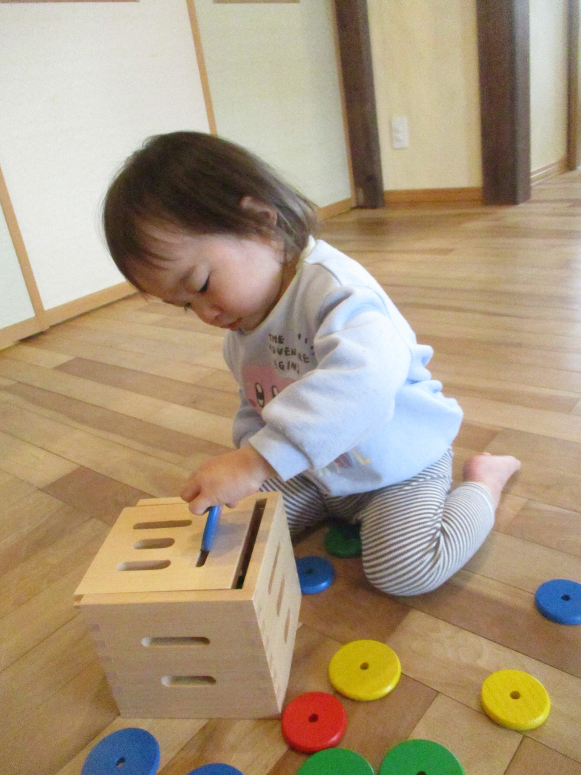 藤野園　くり組　初めてのぽっとん落とし！！