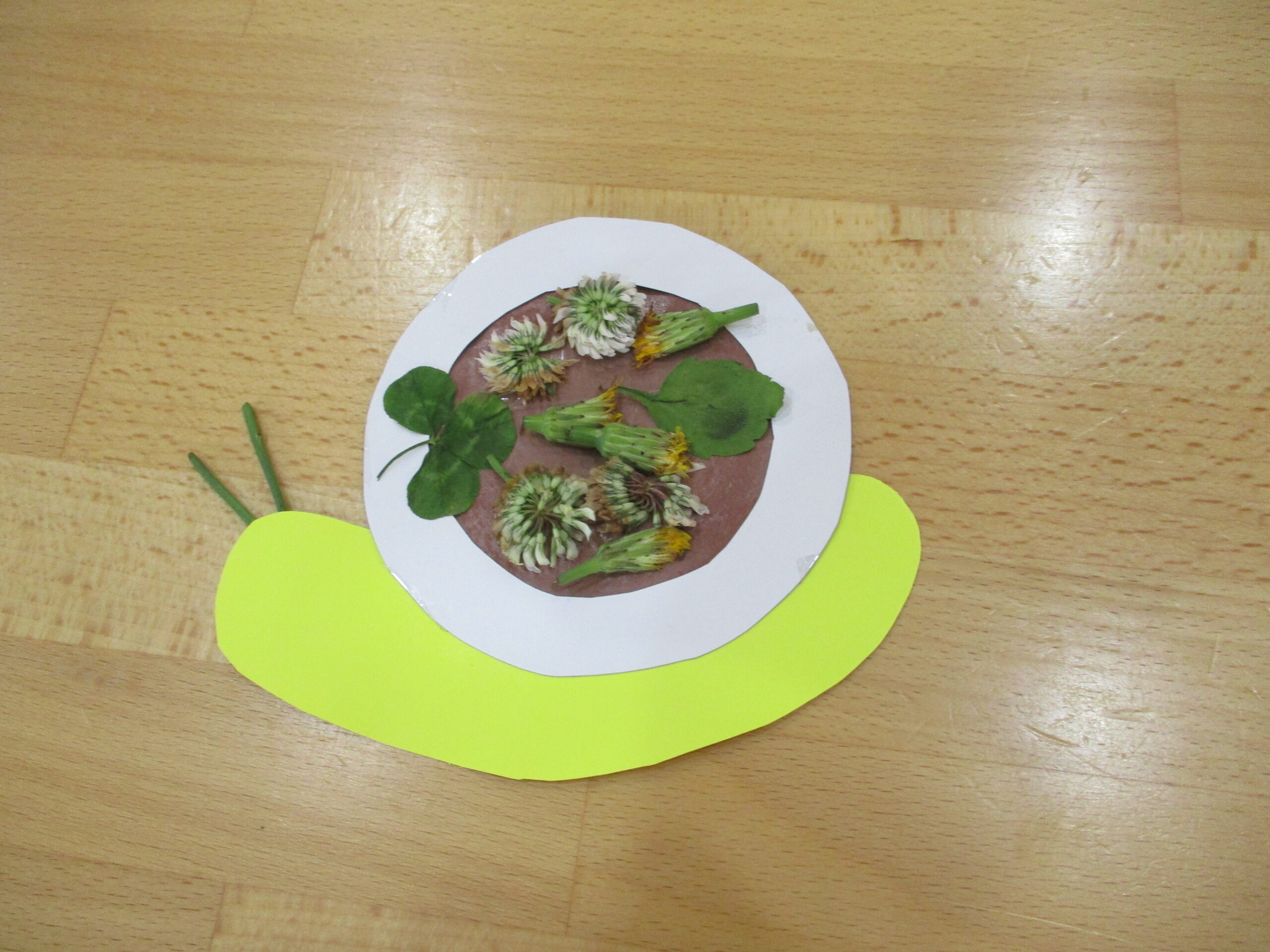 新川園　かたつむり製作🐌