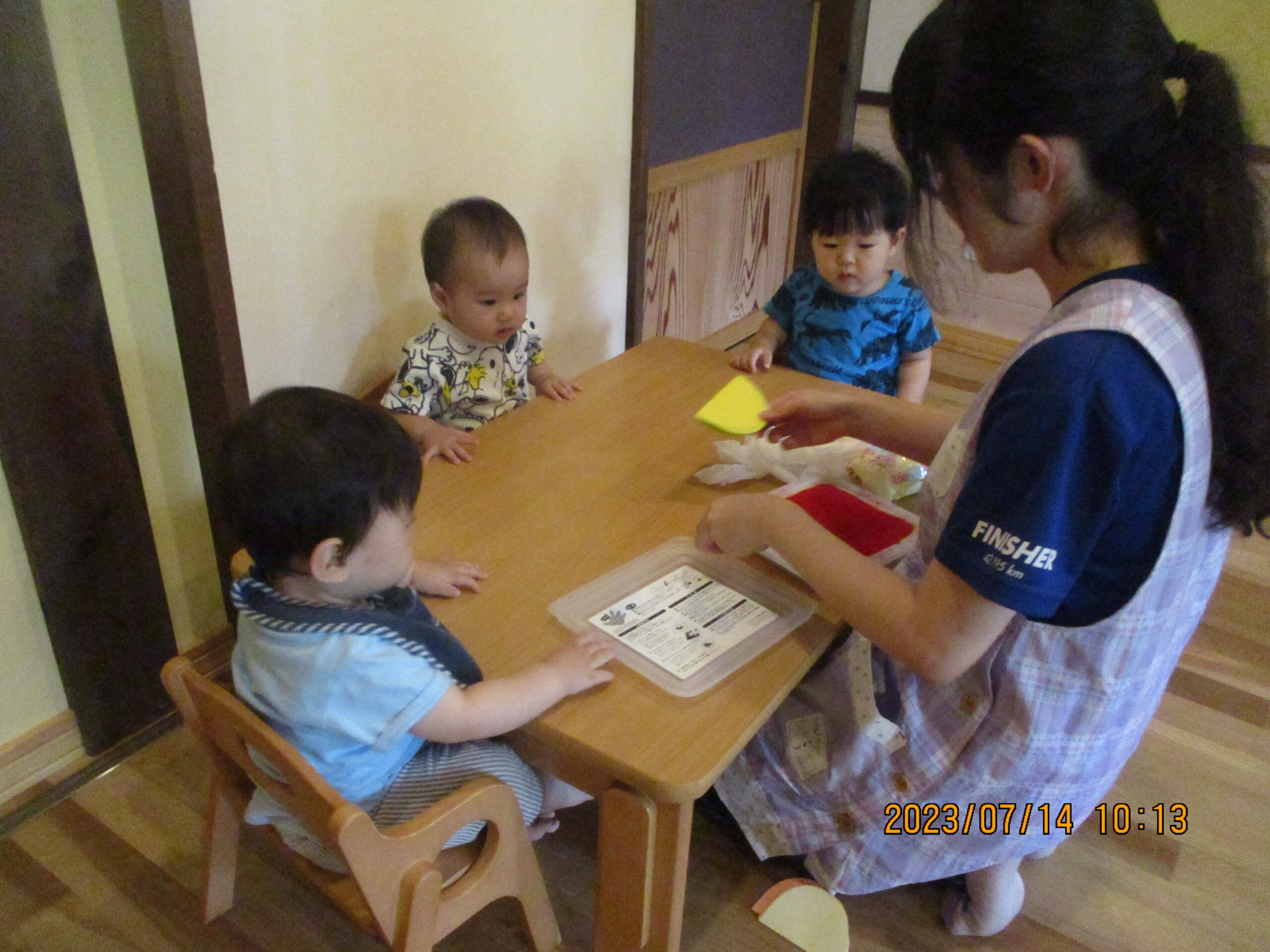 藤野園　どんぐり組　七夕制作をしました！