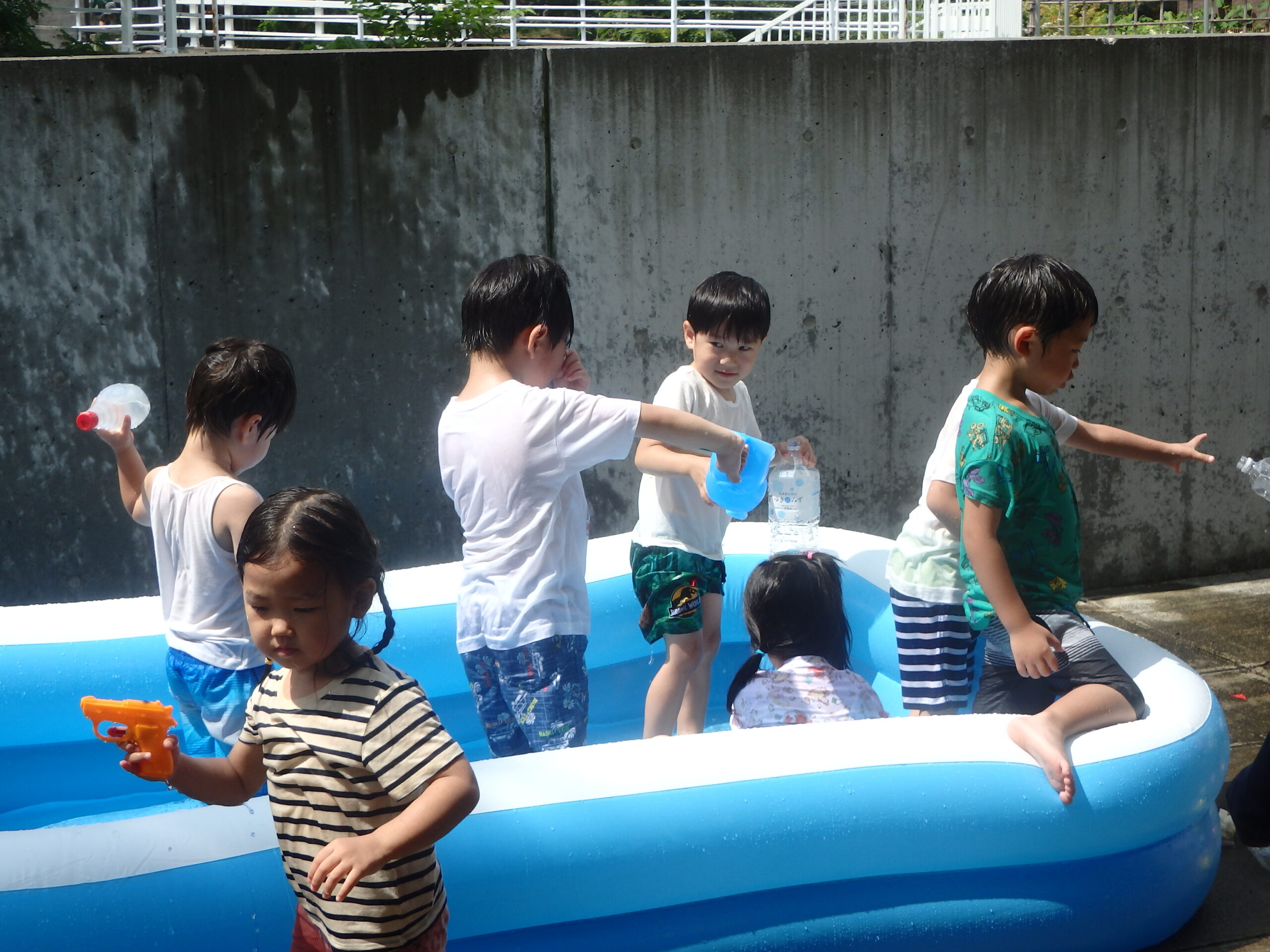 宮の森　初！水遊び⛲