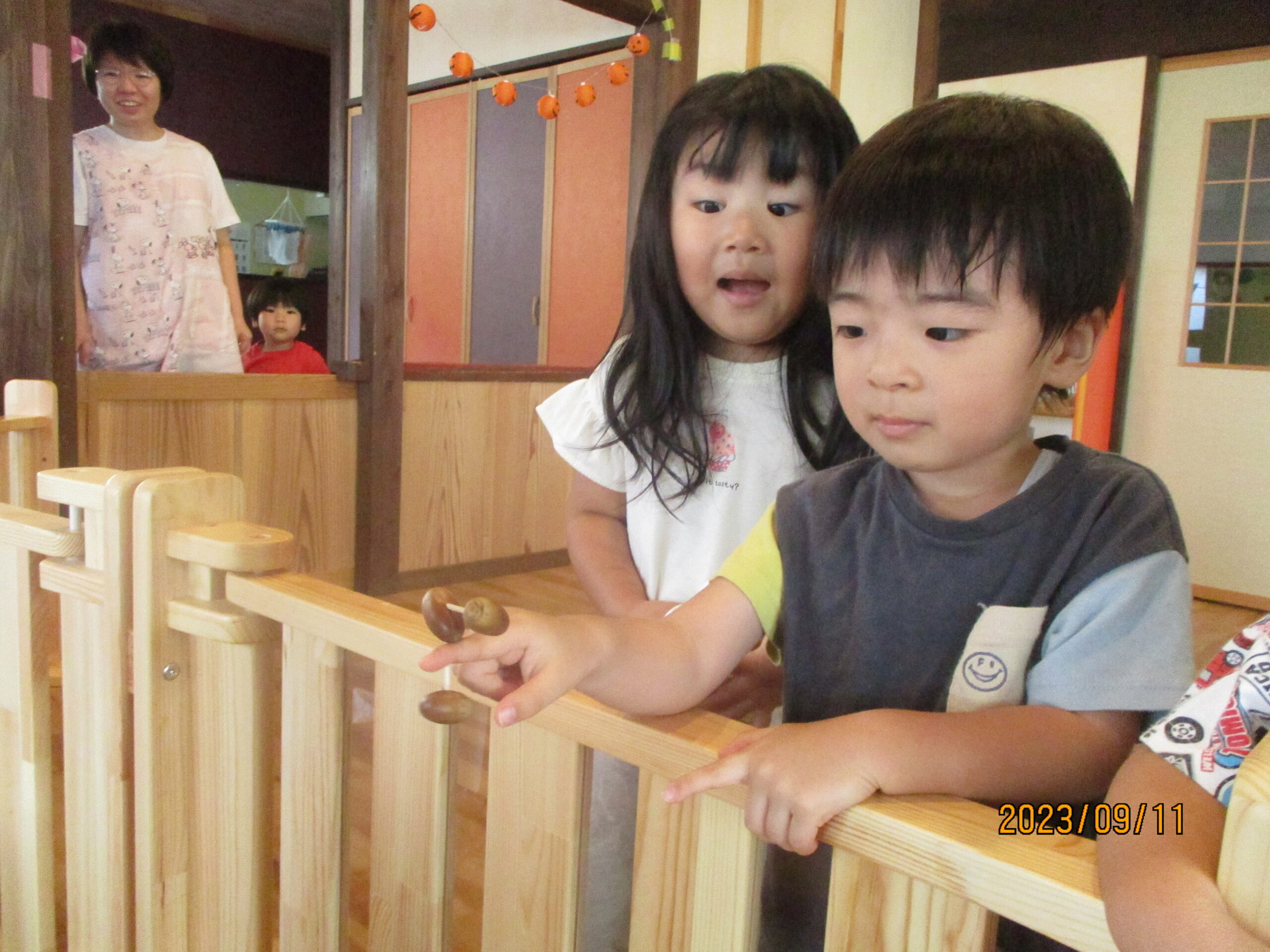 藤野園　やじろべえって不思議だね！