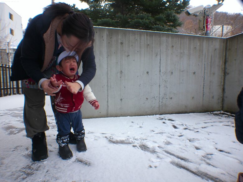 宮の森保育園　初雪あそび⛄