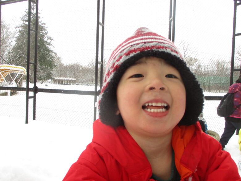 藤野園　くり＆くるみ組　雪遊び楽しいな♪