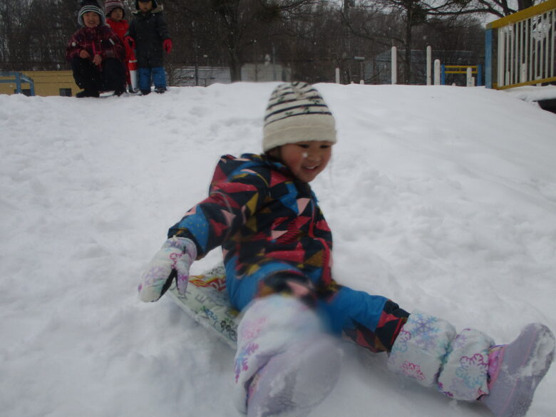 藤野園　くるみ組　初めての米ぞり♪