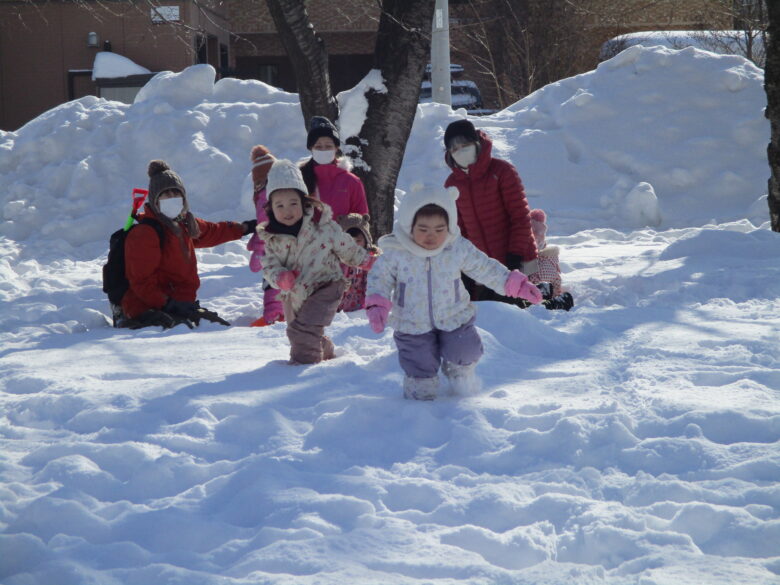 白石園　くるみ組　雪遊びの会