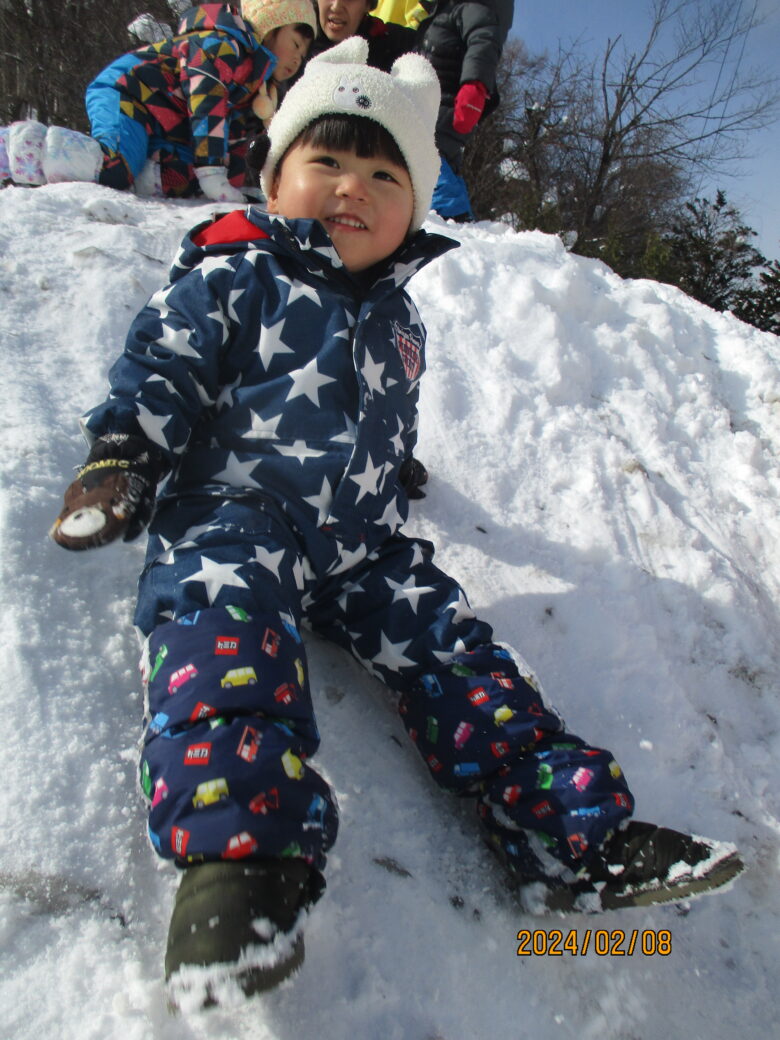 藤野園　くり、くるみ組　米ぞり楽しいな♪