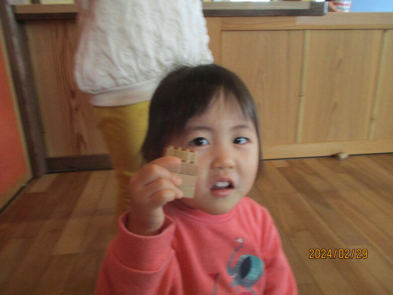 藤野園　くり＆くるみ組　木の玩具で遊んだよ♪