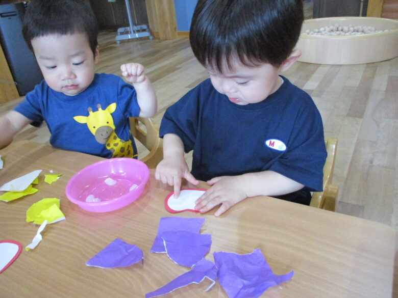 白石園　🌰くり組🌰７月の制作
