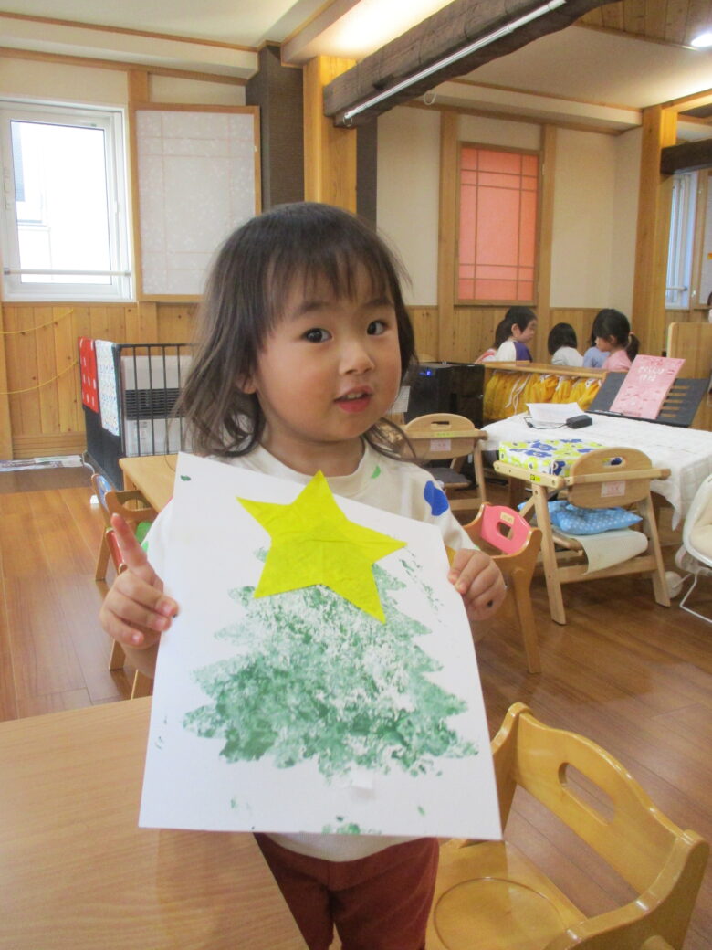 新川園　２歳児 制作風景