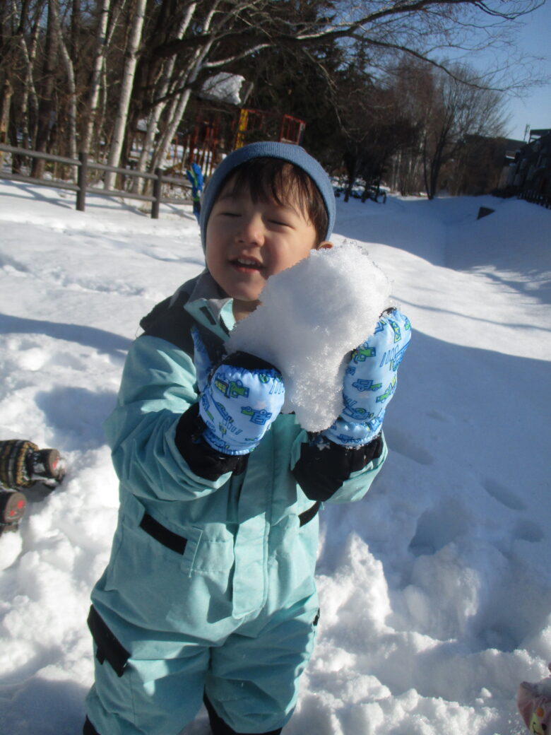 藤野園　くるみ組　雪遊びしたよ♪