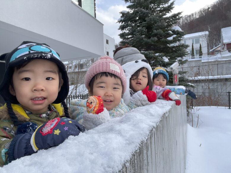 宮の森保育園　雪遊び⛄