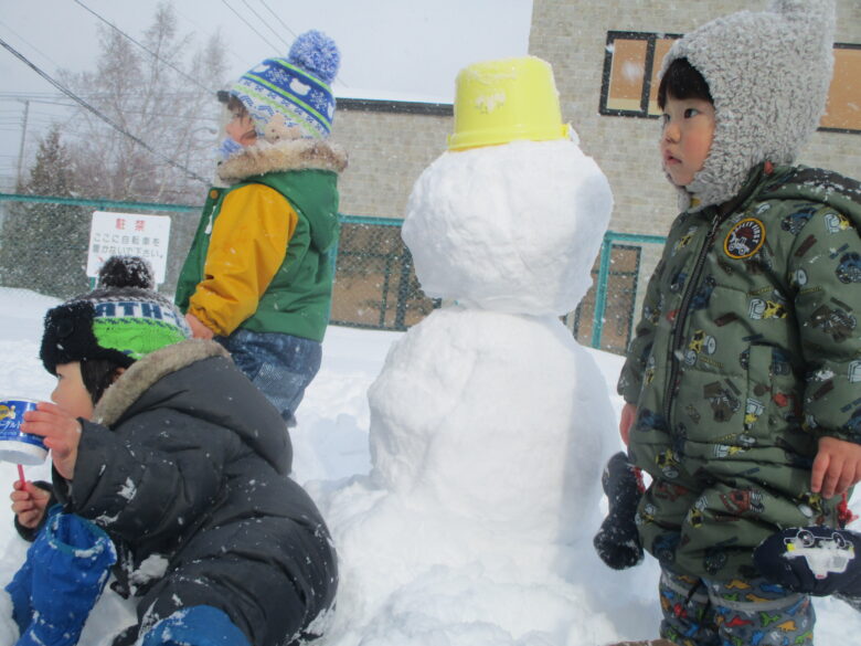 藤野園　くり組　雪遊び♪