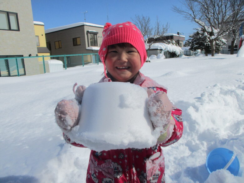 藤野園　くるみ組　雪遊びしたよ♪