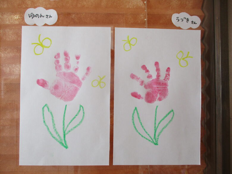 新川園　0歳児　制作風景