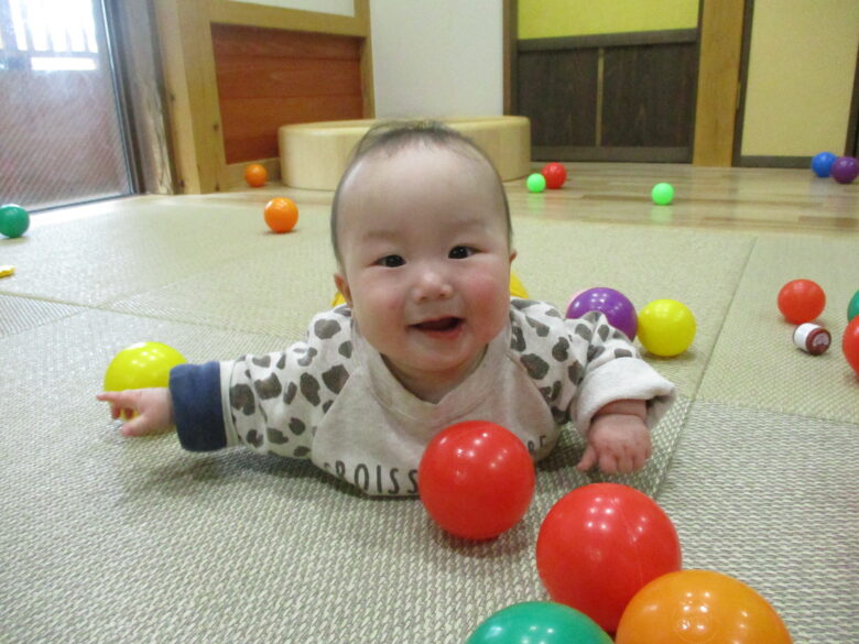 白石園　どんぐり組ボール遊び🔴🔵🟡