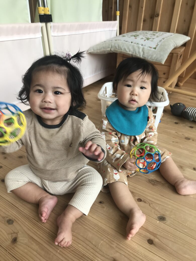 宮の森保育園　はじめまちて　０歳児🎶どんぐり組