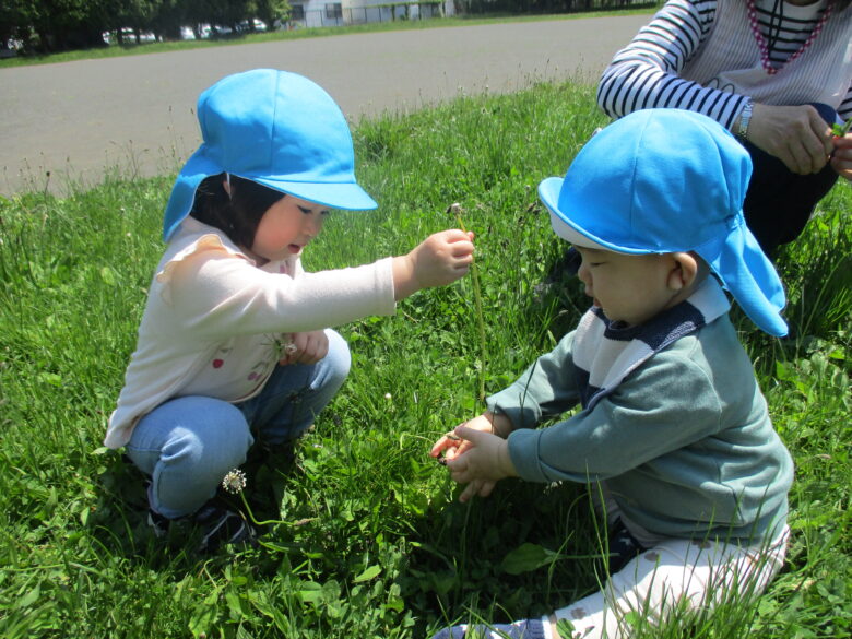 白石園　くるみ組＆どんぐり組お散歩🌞