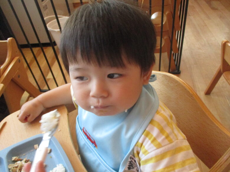 藤野園　今日の給食美味しいね♪