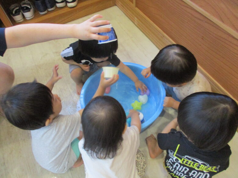 新川園　水あそび💦