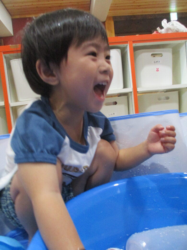 白石園　くるみ組　水遊び🌊