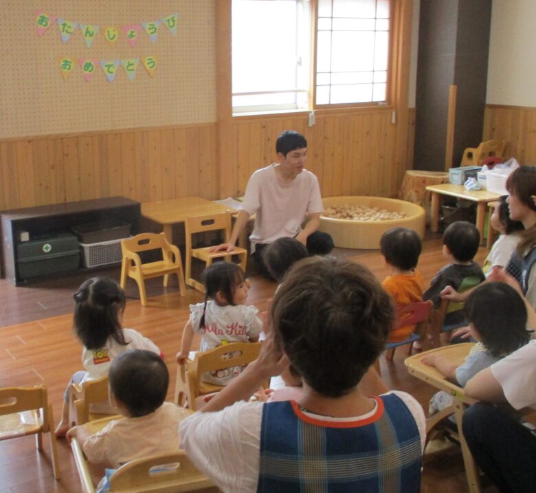 新川園　8月　お誕生会🎂