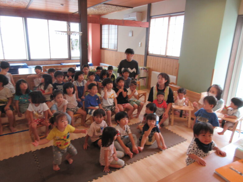 南の沢保育園 8月のお誕生会🎂