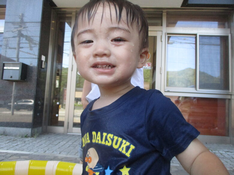 藤野園　　水遊びしたよ♪