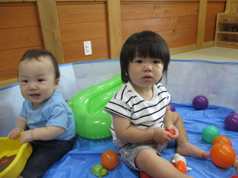 白石園　どんぐり組ボールプール🐣