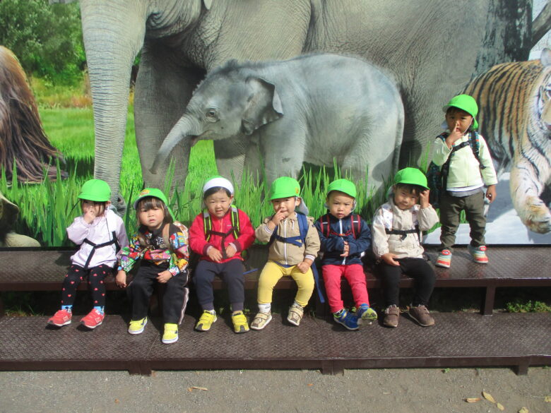藤野園 くるみ組初めての動物園遠足🐘🐒🦒