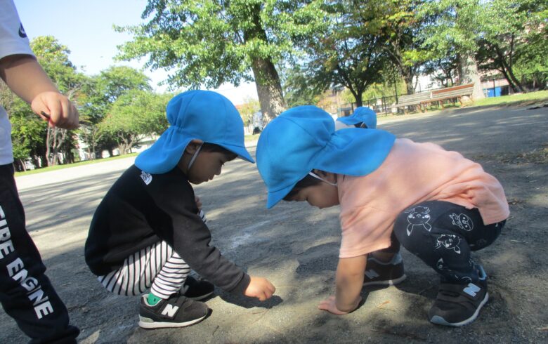 白石園　くるみ組＆どんぐり組公園あそび🍃