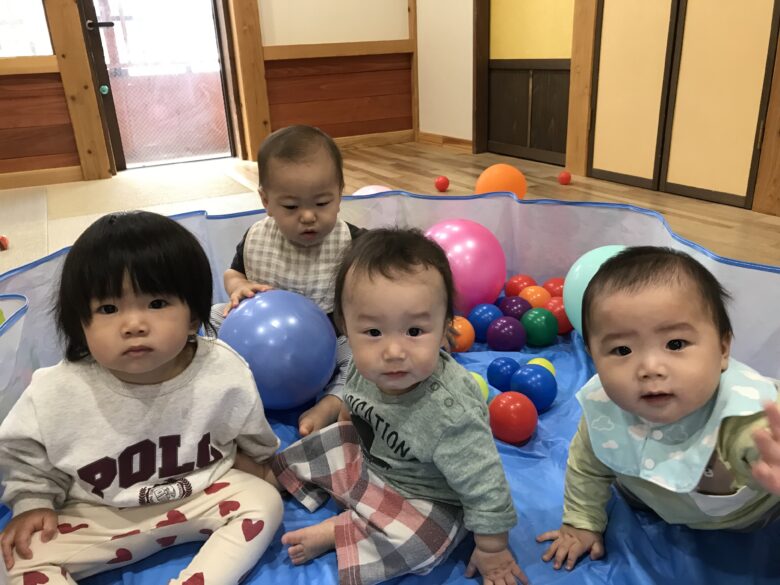 白石園　どんぐり組室内遊び🟢🟡