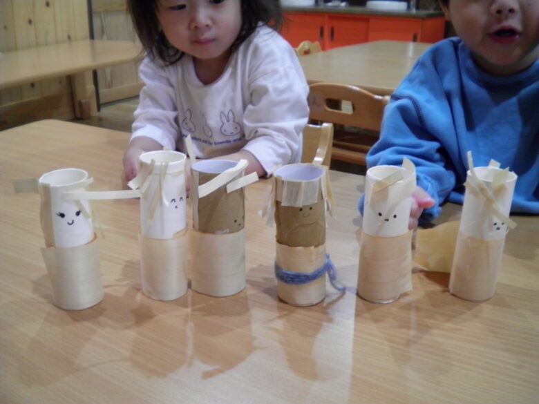 南の沢保育園　自分のお人形さん😊