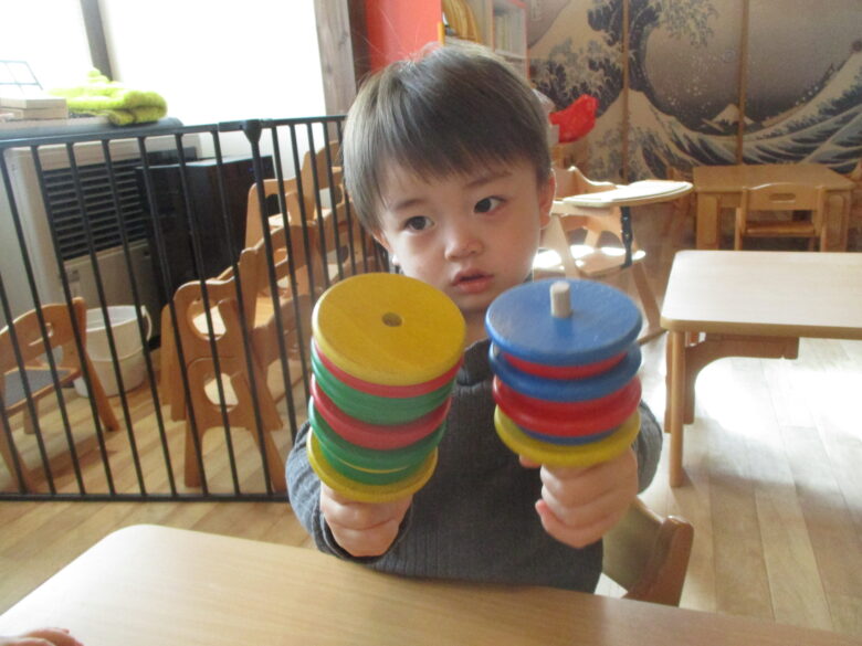 藤野園　くり組  机上遊びでたくさん遊んだよ‼