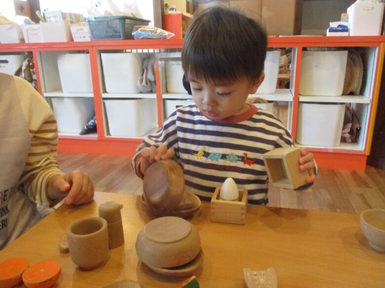 藤野園 くり組のままごと遊び