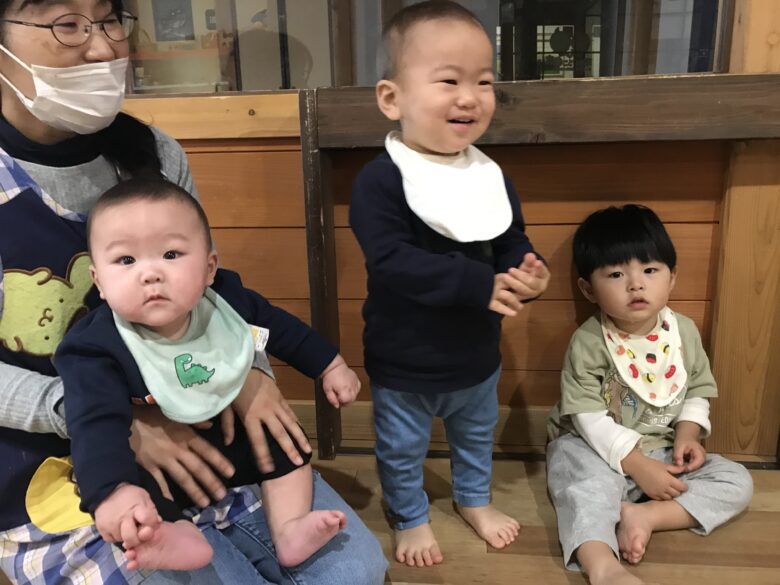 白石園 元気に朝の会🩷