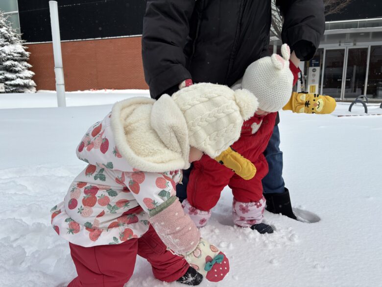 白石園　全クラス雪遊び✨