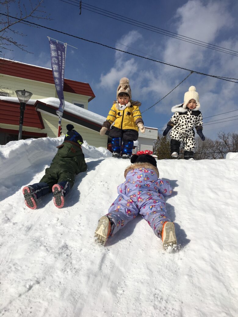 藤野園　くり組＆くるみ組　むくどり公園に行ったよ⛄