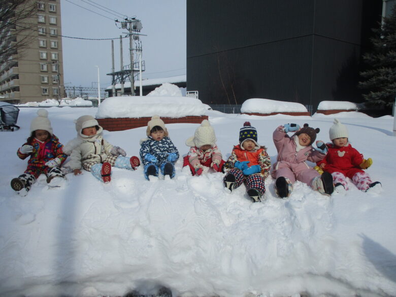 白石園　くり組⛄雪遊び⛄