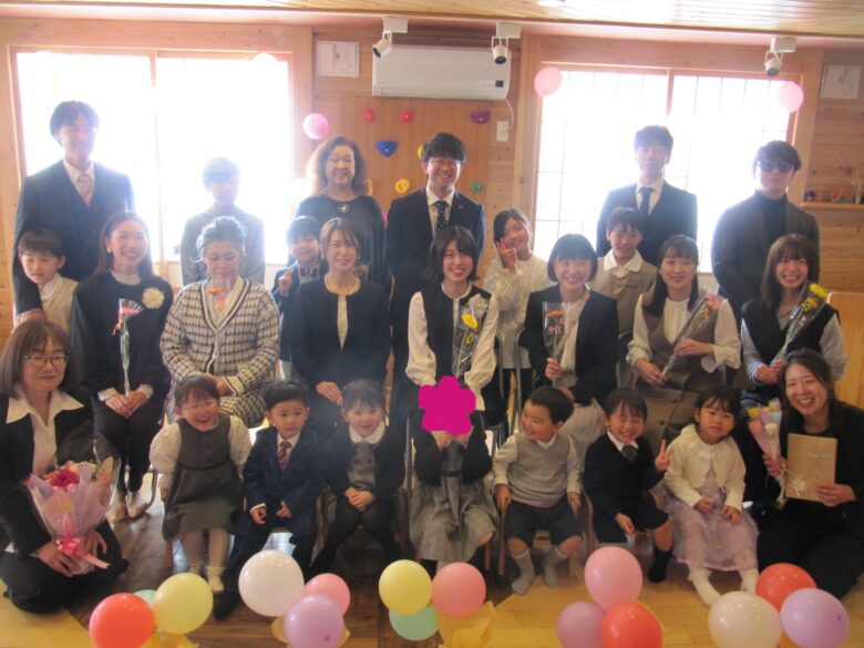 屯田園　🌸　２歳児　1/2卒園式　🌸